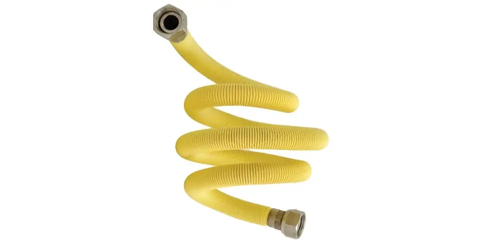 Gázbekötő bordás cső, 1/2"-3/4" BB, 50-100 cm, nyújtható Prémium