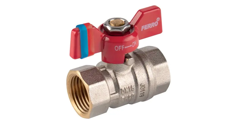 FERRO F-Comfort golyóscsap pillangókarral 1/2" BB PN20 Bestseller