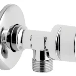 FERRO sarokcsap takarórozettával és fém kezelőkarral 1/2"×3/8" Azonnal elérhető