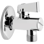 Népszerű FERRO sarokcsap szűrővel, takarórozettával és fém kezelőkarral 1/2"×3/8"