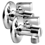 Kedvezmény AQUALINE sarokszelep, szűrővel, anya nékül, 3/8"×1/2", króm