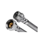 Ne maradj le INVENA acélborítású flexibilis bekötőcső 1/2"×1/2" KB 40 cm