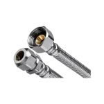 INVENA acélborítású flexibilis bekötőcső vágógyűrűs 1/2"×3/8" KB 40 cm Ne maradj le