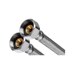 INVENA acélborítású flexibilis bekötőcső 1/2"×1/2" BB 110 cm Csak ma