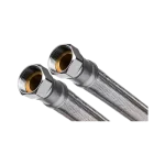 Korlátozott ajánlat INVENA acélborítású flexibilis bekötőcső 20 mm 1"×1" BB 50 cm