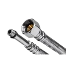 Biztonságos fizetés INVENA acélborítású flexibilis bekötőcső vízre, hosszú véggel, 3/8"×M10 60 cm