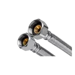 INVENA acélborítású flexibilis bekötőcső 1/2"×3/8" BB 100 cm Kiárusítás