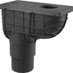ALCA univerzális esővíz elvezető 300×155/125/110 mm, függőleges, fekete Ne maradj le