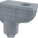 Biztonságos vásárlás ALCA univerzális esővíz elvezető 300×155/125 mm, függőleges, szürke