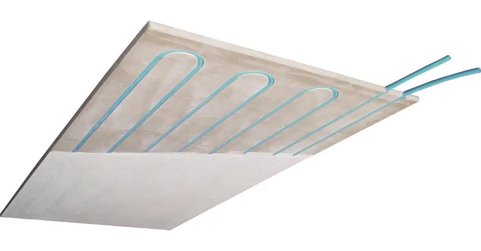 Gipszkarton fűtő-hűtő panel 15mm, IMPREGNÁLT, 600×1000 Kedvezményes ár