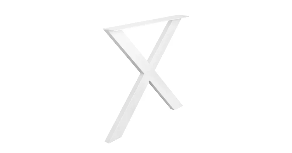 Újdonság Asztalláb X-alakú 710x780mm Fehér Strong