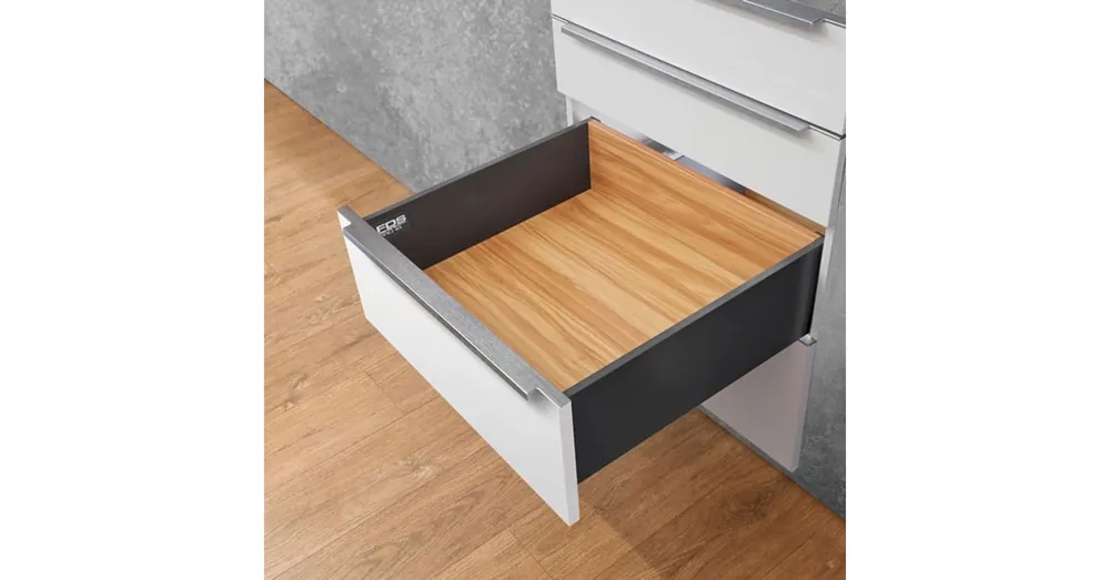 Bestseller Fiókcsúszó FDS-PRO 18 C Push Open Duplafalú fiókoldal 500mm Antracit