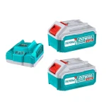 TOTAL Lítium-ion akkumulátor + töltő szett - 2db 4,0Ah - 20V/P20S - Industrial Expressz kézbesítés