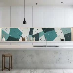Népszerű Konyhai hátfal Wallplex falburkoló Abstract Geometric 60x120cm