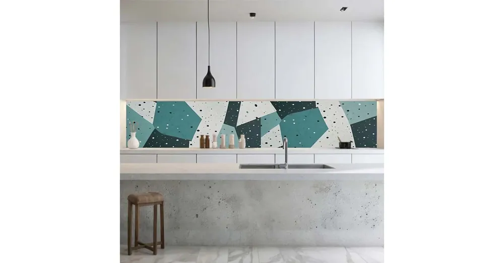 Népszerű Konyhai hátfal Wallplex falburkoló Abstract Geometric 60x120cm
