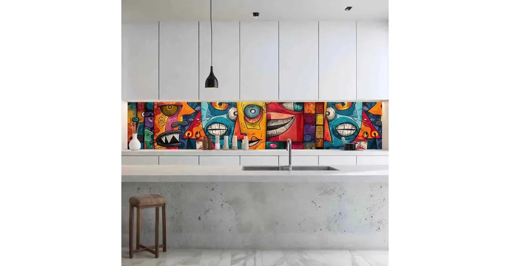 Azonnal elérhető Konyhai hátfal Wallplex falburkoló Picasso 60x120cm