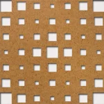 Perforált lemez Grezzo natur Hdf TITAN perforációval 1520x605x3mm Legkelendőbb
