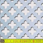 Perforált lemez Laccato-Hdf Gotico perforációval Krono 881 Ezüst 1400x510x3mm Újdonság