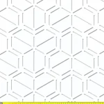 Olcsó Perforált lemez Laccato-Hdf BEEHIVE perforációval Krono 101 Fehér 1400x510mm