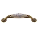 Vedd meg most Fogantyú RF M10-01-25-04 96 Antik bronz-kék virággal