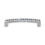 Fogantyú 550-096.KR04 96 Matt aluminium-swarovski kristály Csak ma
