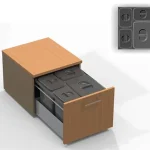 EKOTECH - Beépíthető hulladékgyűjtő JAZZ 45 - 1x12 liter+3x5 liter Expressz szállítás
