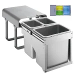 Kedvezmény EKOTECH - Beépíthető hulladékgyűjtő EKKO FRONT 40 - 1x16 liter+2x8 liter