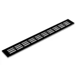 Expressz kézbesítés Szellőzőrács 60x600mm Fekete matt