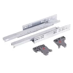 Prémium StrongRide 2D 500mm teljes kihúzású Tip-On sín 35kg