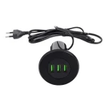 Különleges ajánlat Konnektor-rejtett elosztó StrongPower USB töltő 3xUSB-A Fekete