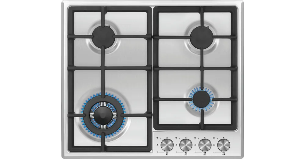 Bestseller Kluge beépíthető gáz főzőlap, 60 cm, inox, WOK égő