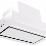 Nézd meg most Ciarko Design AURA 55 cm fehér üveg beépíthető páraelszívó