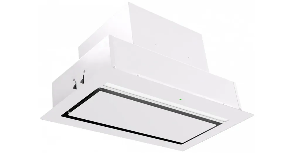 Nézd meg most Ciarko Design AURA 55 cm fehér üveg beépíthető páraelszívó