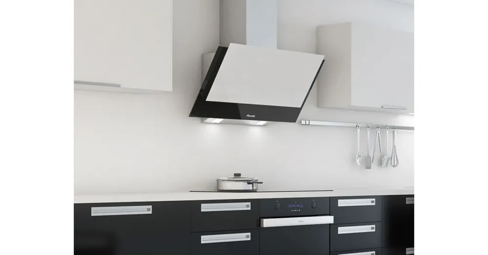 Pando P-730/90 fekete üveg SEC PLUS döntött páraelszívó Akció