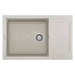 Csak ma ELLECI - Mosogatótálca Easy 310 78x50 Granitek egymedence + csepptálca G39 Bianco soft