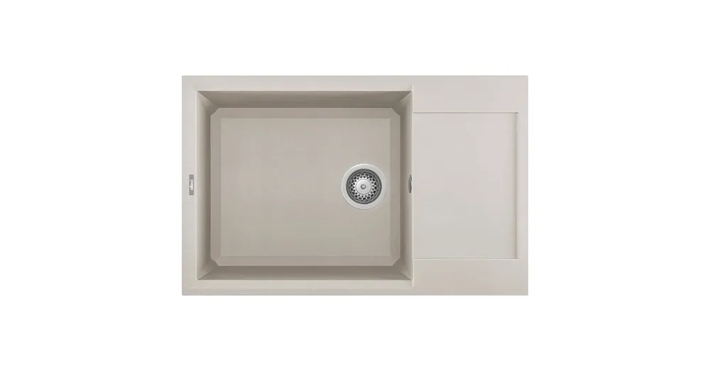 Csak ma ELLECI - Mosogatótálca Easy 310 78x50 Granitek egymedence + csepptálca G39 Bianco soft