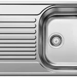 Mosogató BLANCO TIPO 45 S compact, mosogatótálca, natúr rozsdamentes acél excenter nélkül (207830 mos+222404 lef) Biztonságos fizetés