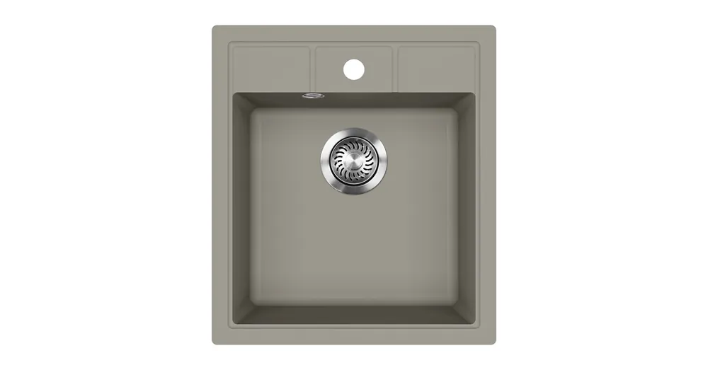 Olcsó EVIDO Easy 45 gránit mosogató, 515 x 460 mm, platina