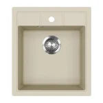EVIDO Easy 45 gránit mosogató, 515 x 460 mm, bézs Különleges ajánlat