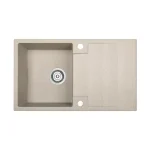 RIO 1CS egymedence csepptálcás gránit bézs mosogató szifonnal, 76x44x17,5 cm Legkelendőbb