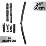 Ablaktörlő 24"/60 cm - 10 db adapterrel Népszerű