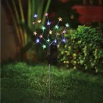 Leszúrható szolár virág - 20 színes LED - 65 cm Korlátozott ajánlat