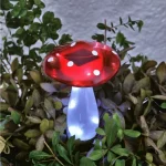 Leszúrható szolár gomba - 23,5 cm - 10 hidegfehér LED Biztonságos fizetés
