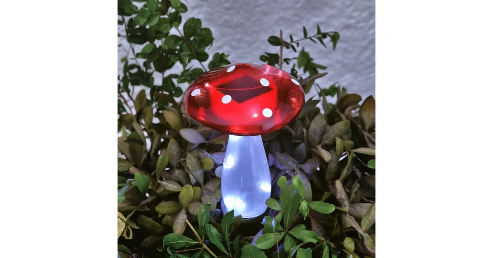 Leszúrható szolár gomba - 23,5 cm - 10 hidegfehér LED Biztonságos fizetés
