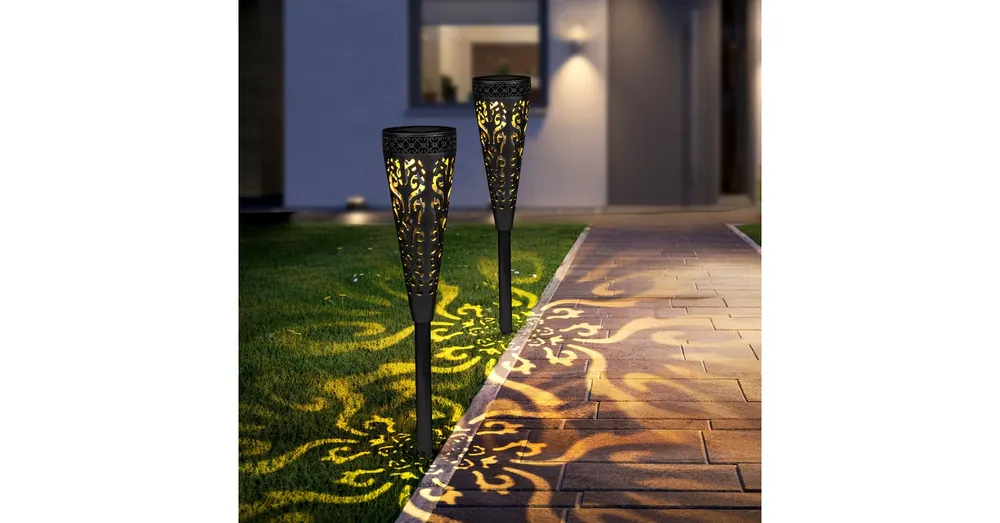 Gyors kiszállítás Leszúrható szolár lámpa - 1 melegfehér LED - 28,5 x 7 cm