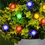 LED szolár fényfüzér - virág - 2,3 m - 20 LED - színes Biztonságos vásárlás