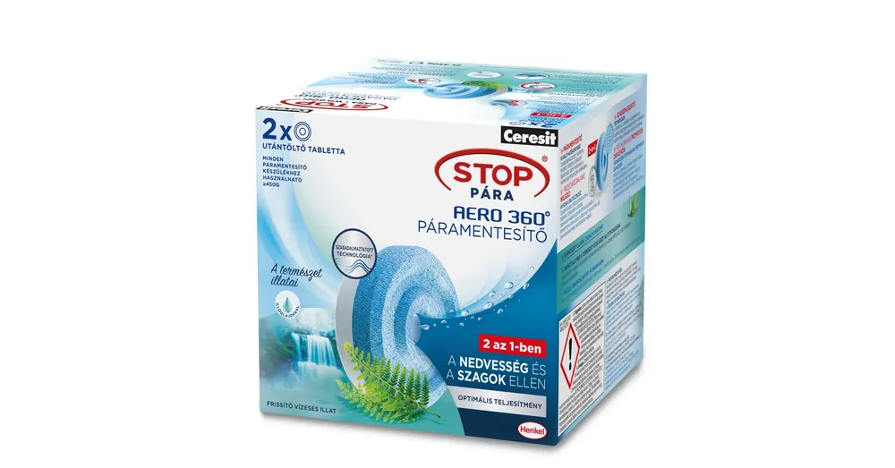 Rendeld meg most Stop Pára utántöltő tabletta - "Frissítő vízesés" - 2 x 450 g