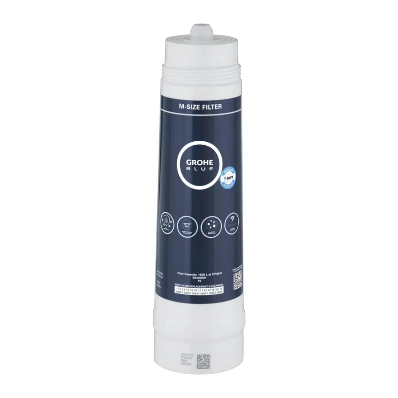 Grohe Blue, Szűrőfilter, M-es méret, kapacitása 1500 liter 20 ° dKH víz keménységnél, 40430001 Vedd meg most