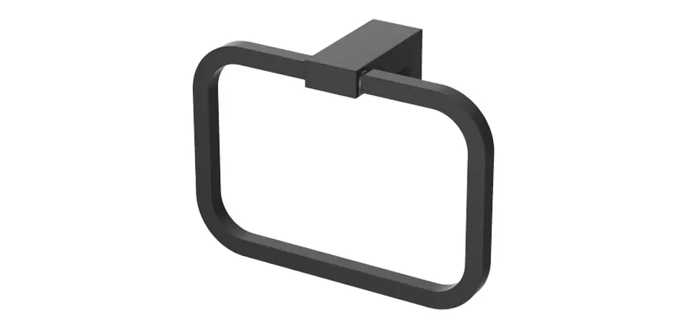 Olcsóbb Törölközőtartó, Wellis, Mamba WE00115, keretes, matt fekete, 17 cm