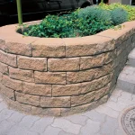 KK Kavics Beton, Lisszabon támfal, 20x15,3/23,1 cm, homok Csak ma